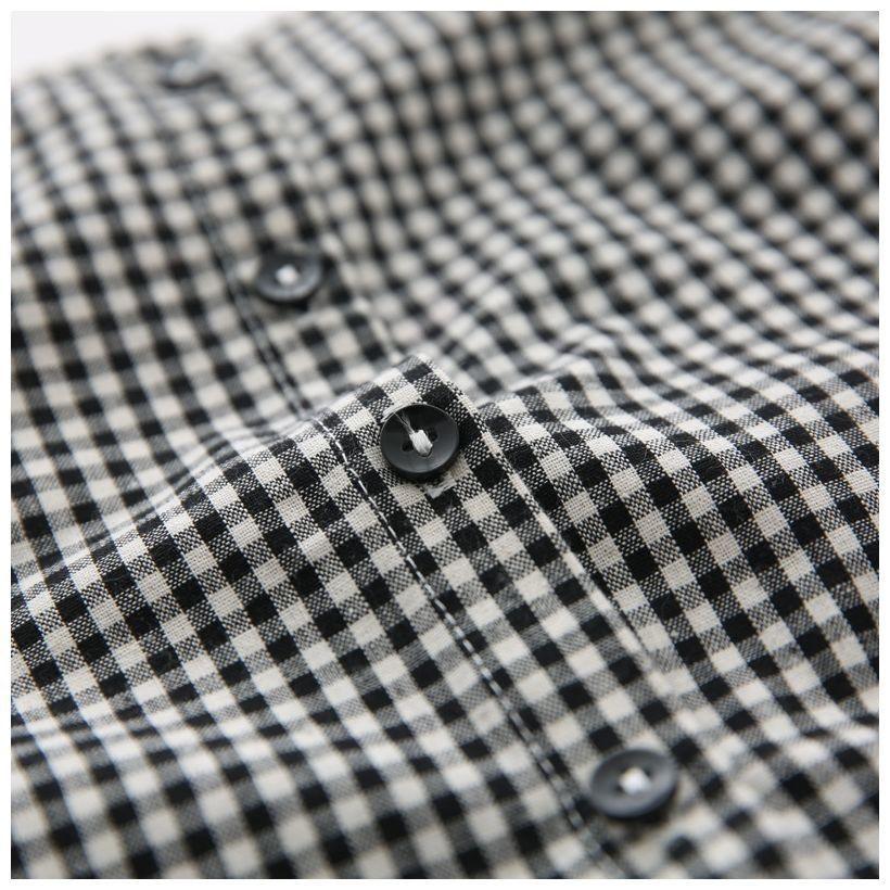 ブラウス 長袖 子供服 女の子 後ろ開き ボタン 白黒 チェック 可愛い キュート 贈り物 春秋 Top おとりよせ Com 通販 Yahoo ショッピング