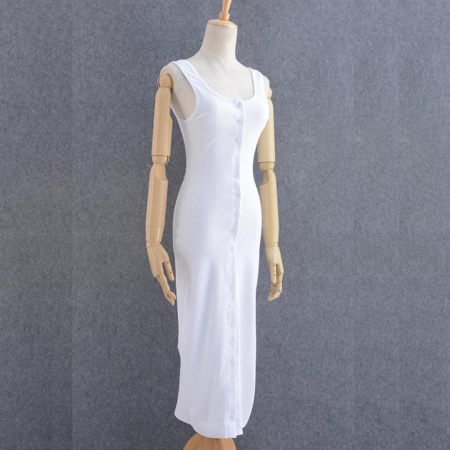 ロングワンピース ノースリーブワンピース マキシワンピース ニットロング ワンピース インナー ノースリーブ ボタン 袖なし 重ね着 春 夏 エレガン Top おとりよせ Com 通販 Yahoo ショッピング