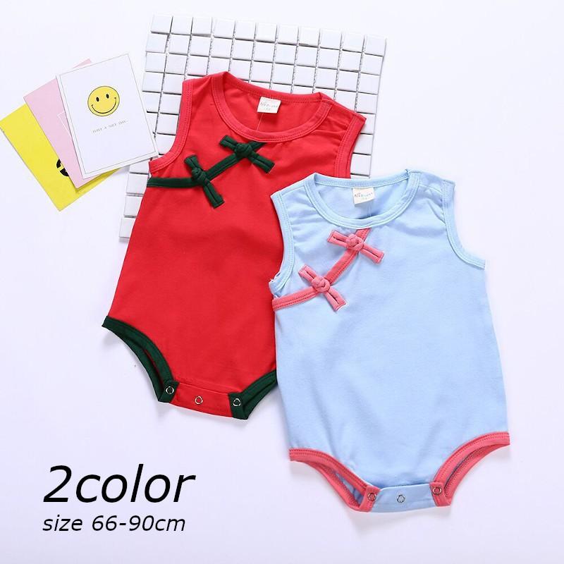 ロンパース カバーオール ベビー 赤ちゃん服 袖なし 女の子 チャイナ服風 パイピング タンクトップ かわいい 出産祝い Top 900 おとりよせ Com 通販 Yahoo ショッピング