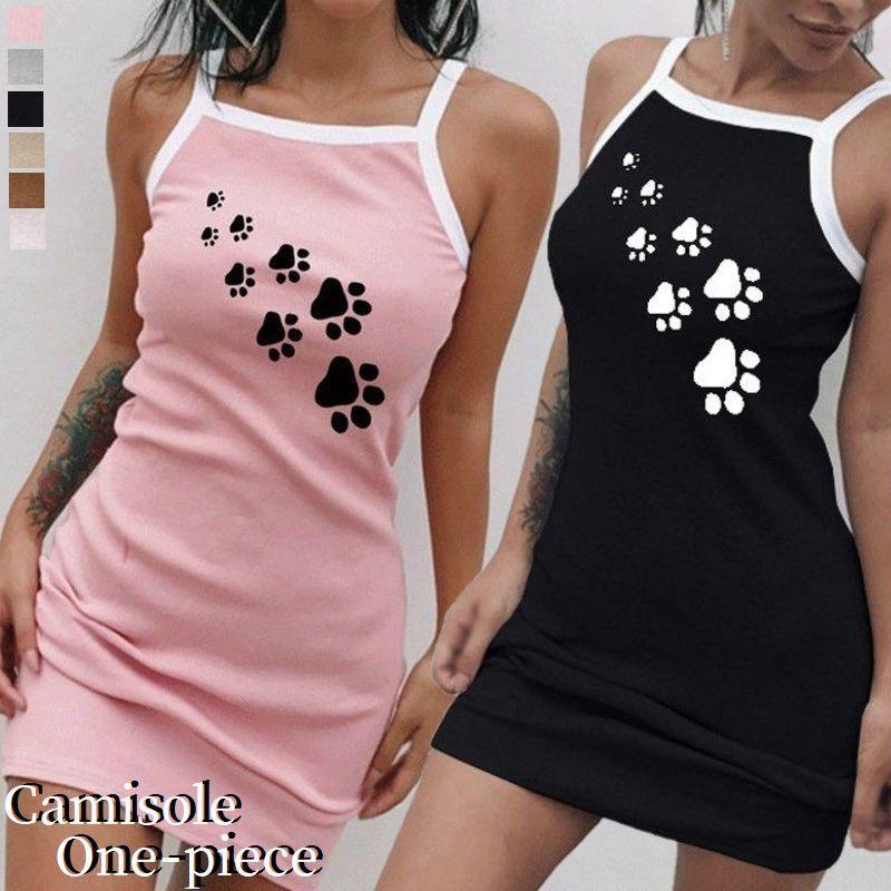 キャミソールチュニックワンピース チュニックワンピース キャミソールワンピース レディース キャミソール チュニック ワンピース 肉球 ミニ丈 ショー Top おとりよせ Com 通販 Yahoo ショッピング