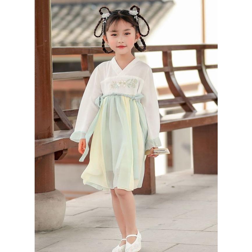 ワンピース キッズ ベビー 長袖 チマチョゴリ風 韓国風 花柄刺繍 子供服 こども服 中国風 民族衣装風 ファスナー ジッパー おしゃれ 可愛い かわ Top おとりよせ Com 通販 Yahoo ショッピング