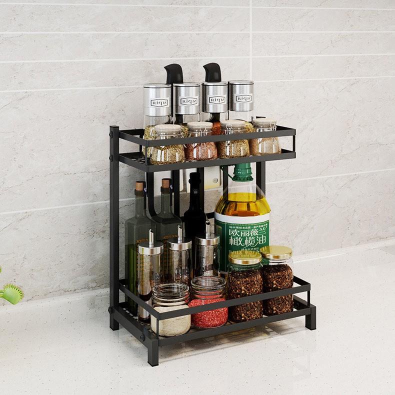 キッチンラック 調味料収納 キッチン収納 ラック スパイスラック シンク上収納 収納ラック キッチン 黒 ブラック おしゃれ Zak 045 おとりよせ Com 通販 Yahoo ショッピング