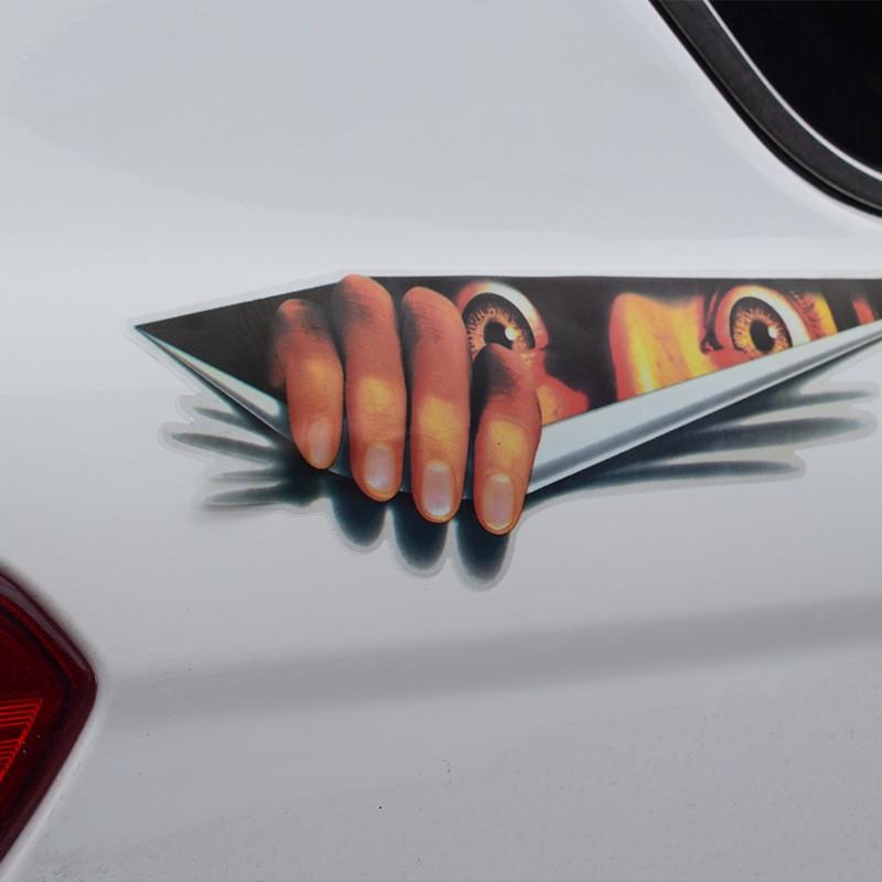 カーステッカー デザインステッカー 3dステッカー シール 立体感 車用品 カー用品 トリックアート だまし絵 カーアクセサリー キャラクター Zak おとりよせ Com 通販 Yahoo ショッピング