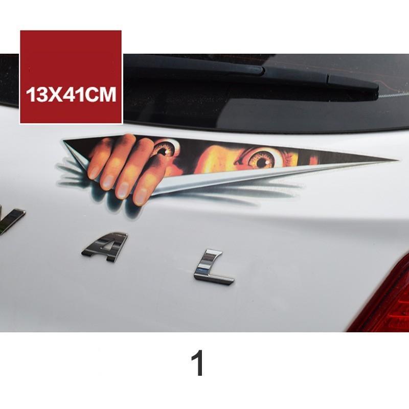 カーステッカー デザインステッカー 3dステッカー シール 立体感 車用品 カー用品 トリックアート だまし絵 カーアクセサリー キャラクター Zak おとりよせ Com 通販 Yahoo ショッピング