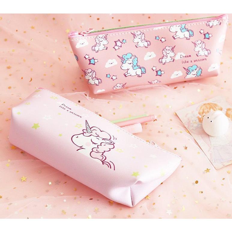 ペンケース ペンポーチ 筆箱 文房具 ボーダー ユニコーン 星 スター ファスナー 可愛い かわいい 文具 ペン入れ 女の子 学生 学校 Zak おとりよせ Com 通販 Yahoo ショッピング