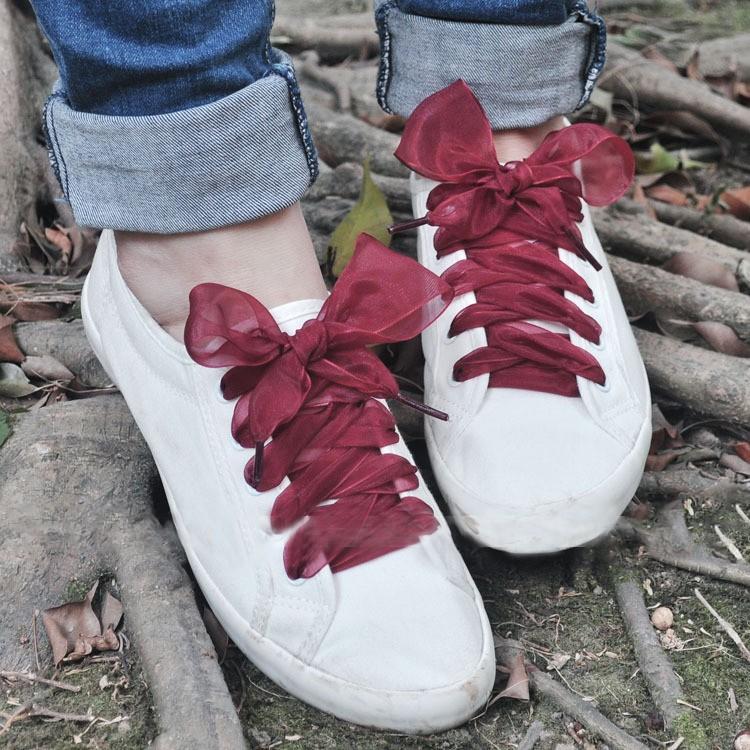 靴紐 靴ひも シューレース スニーカー 靴アクセサリー 靴 シューズ ファッションアイテム リボン かわいい おしゃれ レディース ファッション ガー Zak おとりよせ Com 通販 Yahoo ショッピング