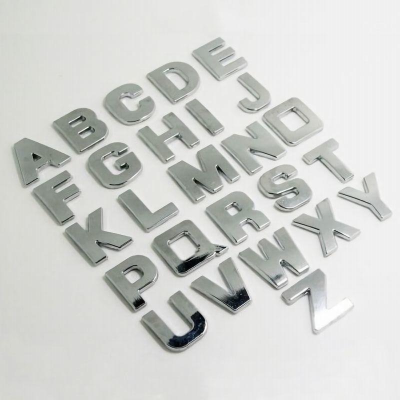 カーステッカー アルファベット 数字 英字 ドット 小数点 ステッカー 22年のクリスマス デカール 3d 貼り付け簡単 車 立体 Diy 両面テープ付き 金属ステッカー