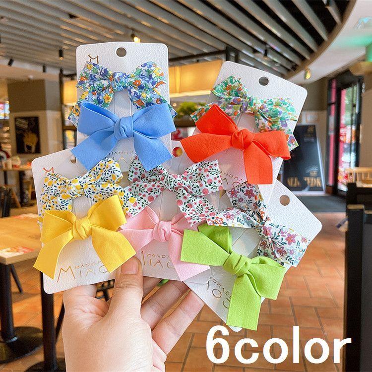 ヘアクリップ 子供用 ヘアアクセサリー ２点セット 髪飾り リボン 花柄 無地 可愛い 女の子 フェミニン パーティ 結婚式 Zak 038 おとりよせ Com 通販 Yahoo ショッピング