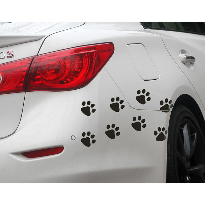 カーステッカー 車用ステッカー 4枚セット シール キズ隠し ヘコミ隠し 足跡ステッカー 肉球ステッカー 可愛い 面白い 猫の足跡 犬の足跡 肉球 車 Zak おとりよせ Com 通販 Yahoo ショッピング