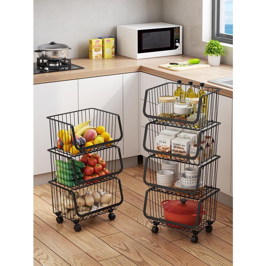 キッチンラック キッチンシェルフ 野菜ストッカー 野菜収納 キッチン雑貨 2層式 2段 棚 収納 整理整頓 便利 おしゃれ 清潔感 すっきり Zak 061 おとりよせ Com 通販 Yahoo ショッピング