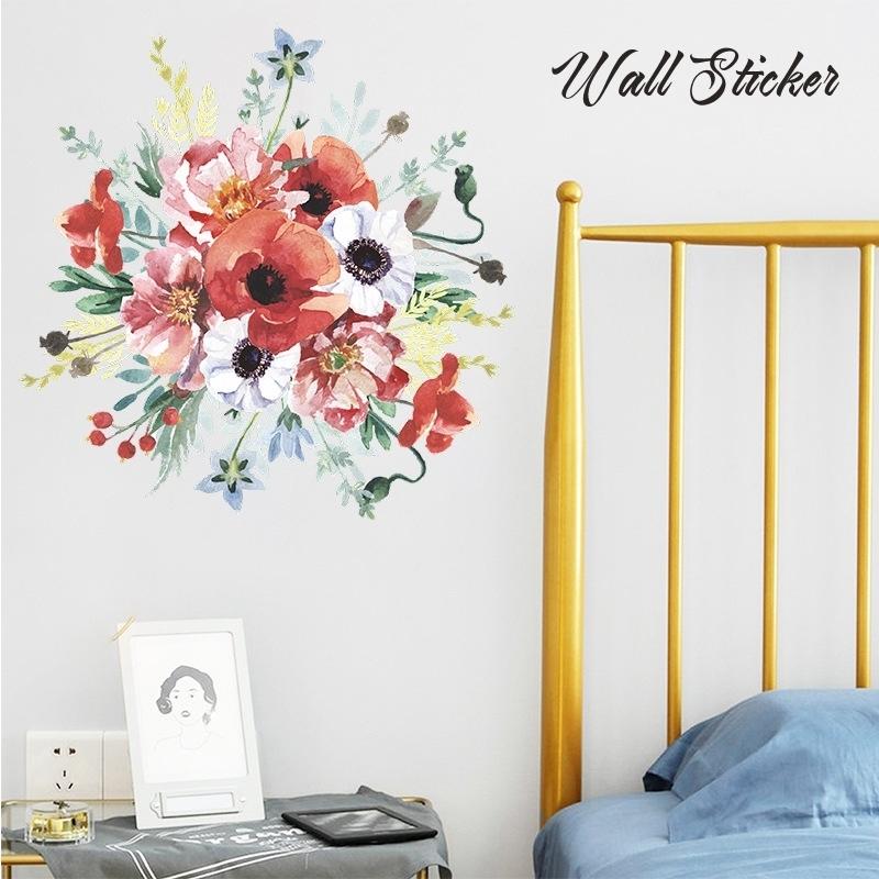 ウォールステッカー 壁紙シール ウォールシール 壁シール 花 フラワー ポピー 壁面装飾 壁装飾 室内装飾 ルームデコレーション 模様替え Diy お Zak おとりよせ Com 通販 Yahoo ショッピング