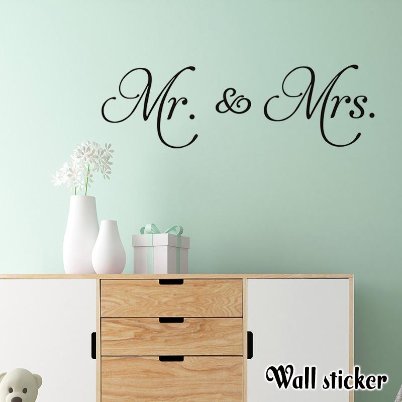 ウォールステッカー シール式 壁紙シール Mr Mrs おしゃれ かわいい 英字 ロゴ カップル シンプル ウォールシール 壁面装飾 室内装飾 インテ Zak おとりよせ Com 通販 Yahoo ショッピング