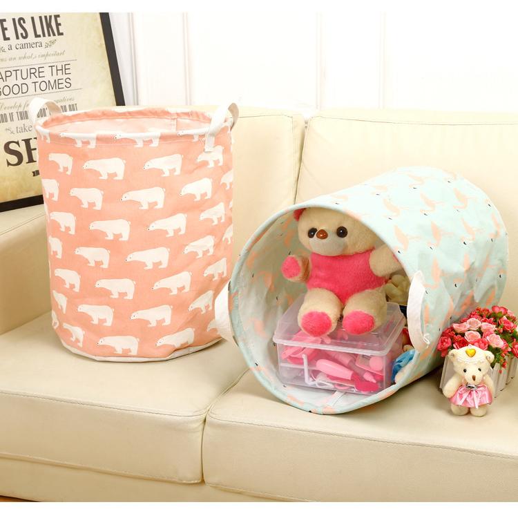 ランドリーバスケット ラウンドバスケット 洗濯かご ランドリーボックス ダストボックス インテリア雑貨 円形 サークル イラスト アニマル 動物 収納 Zak おとりよせ Com 通販 Yahoo ショッピング