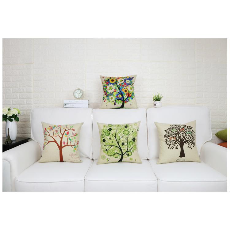 クッションカバー インテリア 雑貨 模様替え かわいい おしゃれ 花柄 木 自然 鳥 シンプル カジュアル 正方形 45cm Zak おとりよせ Com 通販 Yahoo ショッピング