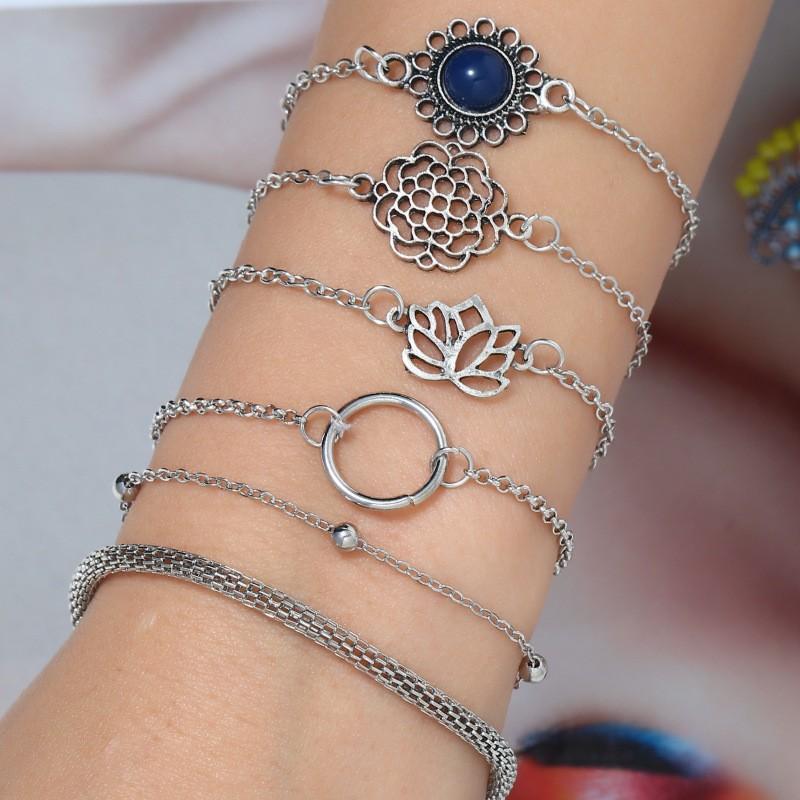 チェーンブレスレット ブレスレット レディース アクセサリー チェーン シルバー チャーム エスニック アジアン ボヘミアン シンプル カジュアル お Zak おとりよせ Com 通販 Yahoo ショッピング