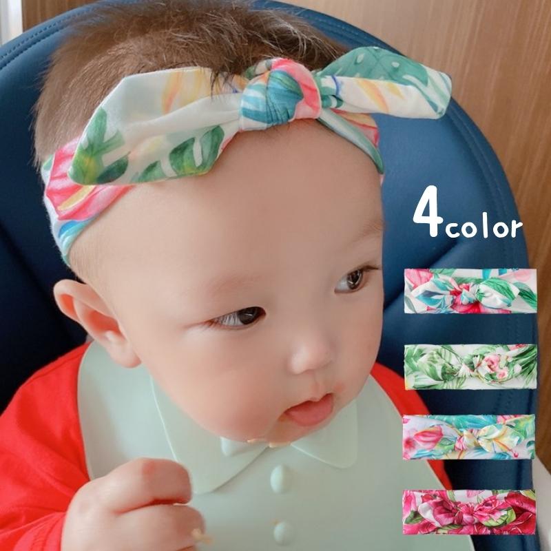 ヘアバンド ヘアターバン ヘアアクセサリー ベビー 新生児 赤ちゃん 女の子 リボン 花柄 ボタニカル かわいい おしゃれ Zak おとりよせ Com 通販 Yahoo ショッピング