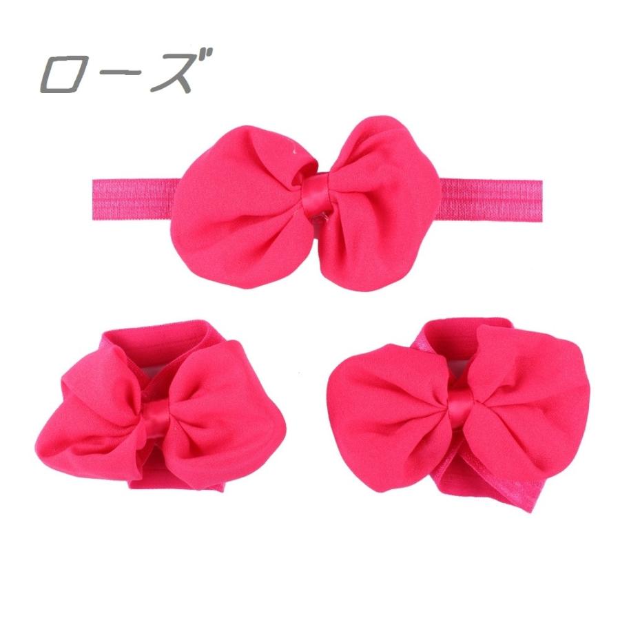 ヘアバンド フットバンド 3点セット ベビー 赤ちゃん カチューシャ リボン 蝶 結び かわいい ギフト プレゼント 出産祝い 新生児 Zak おとりよせ Com 通販 Yahoo ショッピング