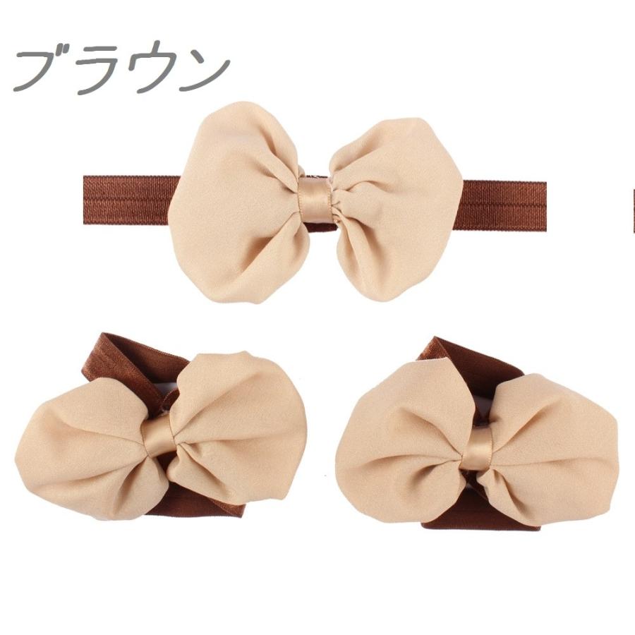 ヘアバンド フットバンド 3点セット ベビー 赤ちゃん カチューシャ リボン 蝶 結び かわいい ギフト プレゼント 出産祝い 新生児 Zak おとりよせ Com 通販 Yahoo ショッピング