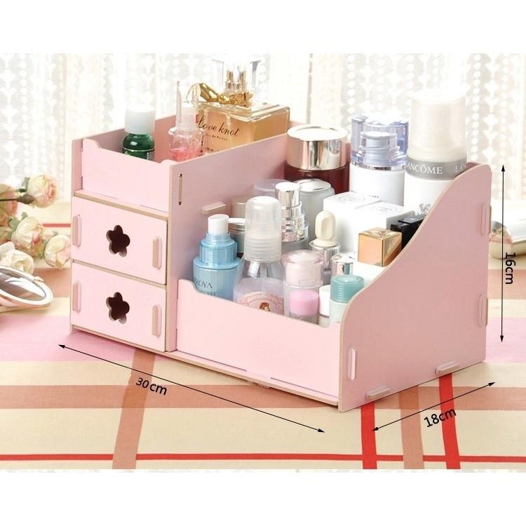 メイクボックス 卓上収納ボックス メイク雑貨 レディース 木製 ナチュラル 引き出し おしゃれ 収納ケース 小物入れ 机上収納 Diy 組み立て Zak おとりよせ Com 通販 Yahoo ショッピング