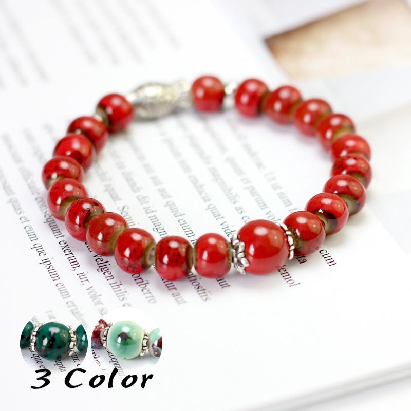 ブレスレット アクセサリー 男女兼用 レディース メンズ 陶器 魚 アジア風 数珠風 かわいい おしゃれ ギフト 記念日 誕生日 プレゼント 贈り物 Zak おとりよせ Com 通販 Yahoo ショッピング