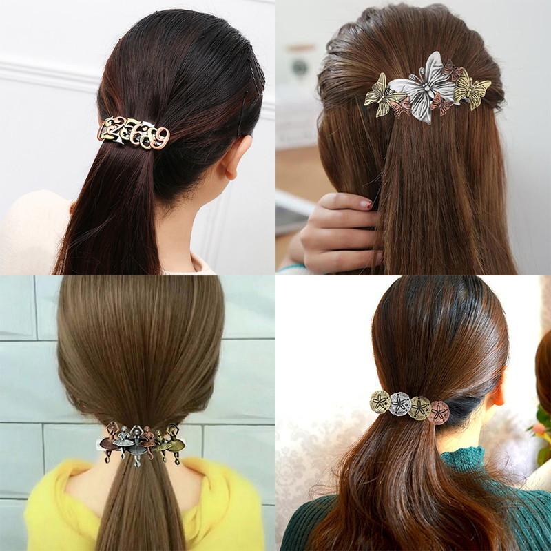 バレッタ ヘアアクセサリー レディース アンティーク風 ヴィンテージ風