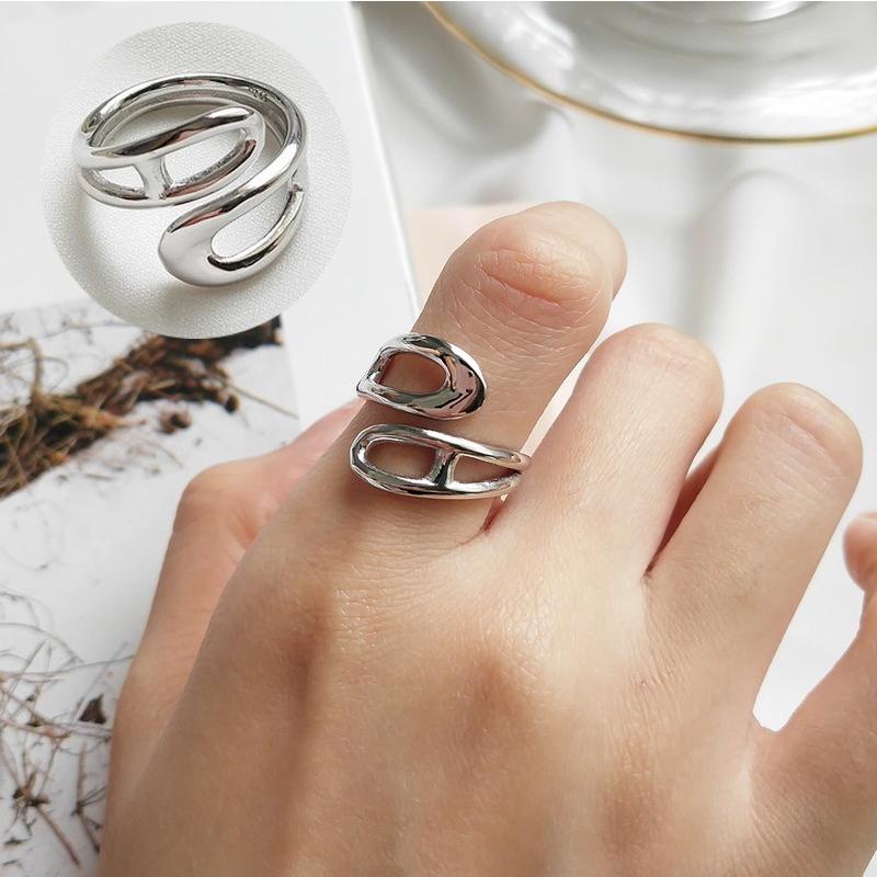 指輪 リング フリーサイズ アクセサリー レディース 女性用 オープンリング シルバー925 幅広 存在感 シンプル おしゃれ 贈り物 普段使い プレ Zak おとりよせ Com 通販 Yahoo ショッピング
