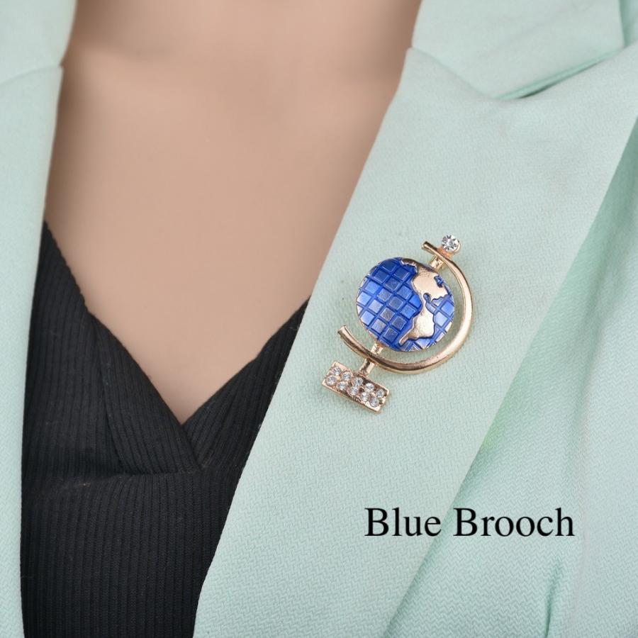 ブローチ 地球 アクセサリー ジュエリー 女性用 レディース おしゃれ きれい シンプル レトロ 丸型 ブルー ゴールドカラー Zak おとりよせ Com 通販 Yahoo ショッピング