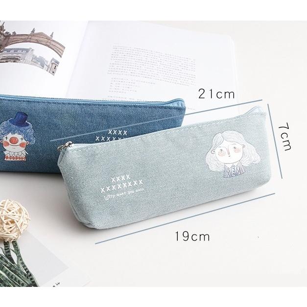 筆箱 ペンケース 筆入れ ふでばこ ペンポーチ 筆記用具 ファスナータイプ デニム調 コンパクト 小さめ 小さい おしゃれ 小学生 中学生 高校生 大 Zak 114 おとりよせ Com 通販 Yahoo ショッピング