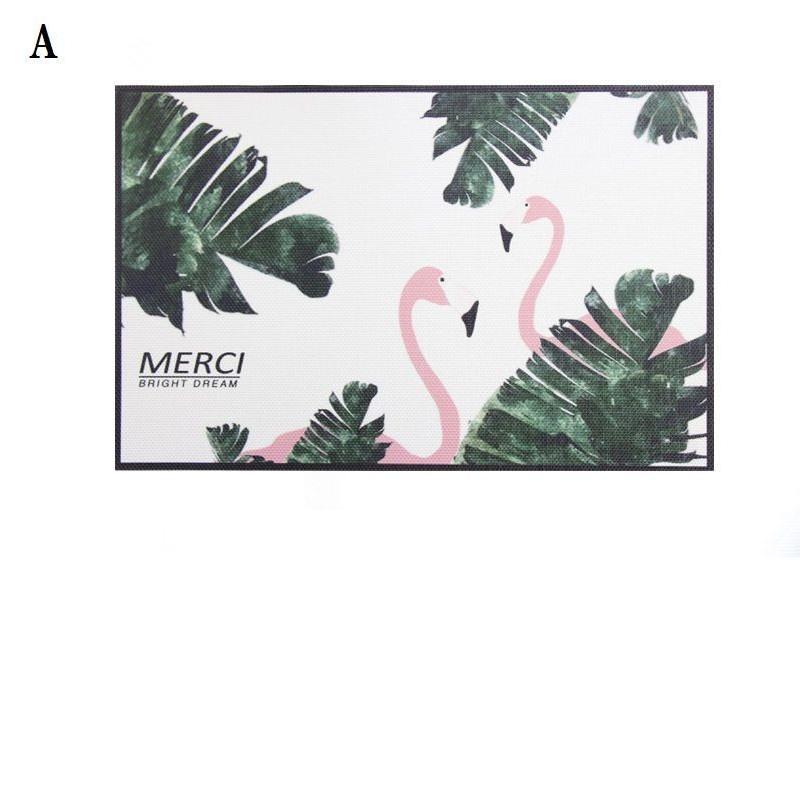 ランチョンマット プレースマット キッチン雑貨 フラミンゴ リーフ 自然 イラスト プリント おしゃれ かわいい 小物 雑貨 Zak おとりよせ Com 通販 Yahoo ショッピング