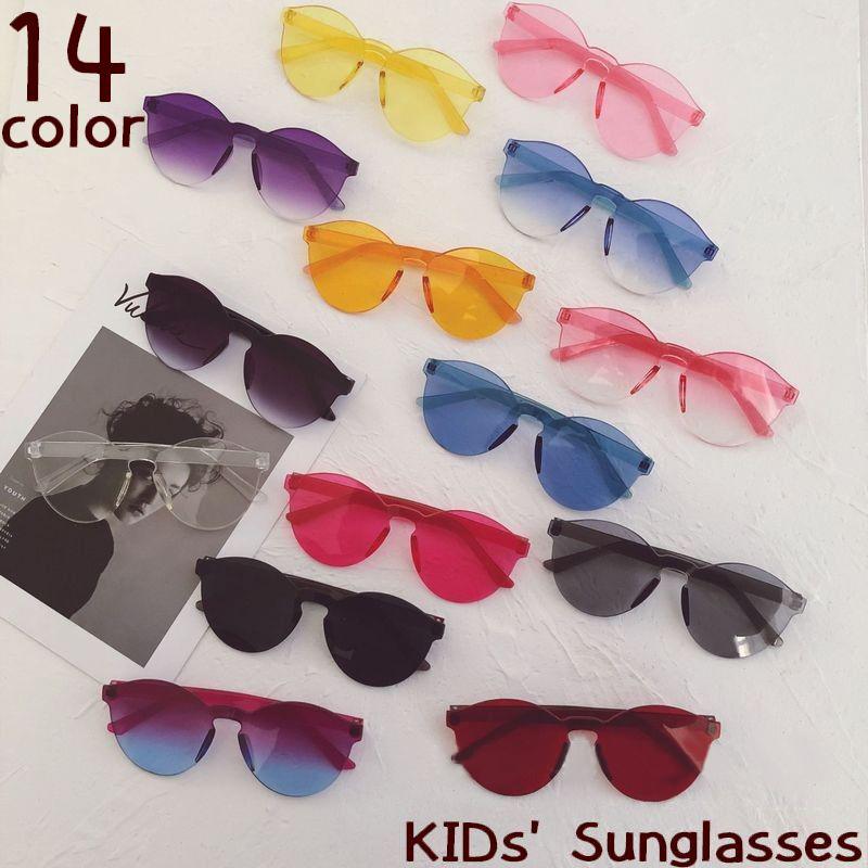 サングラス キッズ 子供用 フレームレス 縁なし カラーレンズ 単色 グラデーション おしゃれ 可愛い キュート シンプル 紫外線対策 男の子 女の子 Zak おとりよせ Com 通販 Yahoo ショッピング