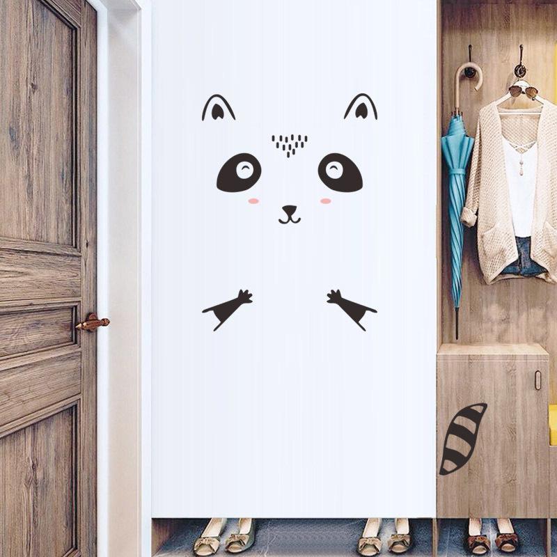 ウォールステッカー ドアステッカー 壁紙 雑貨 インテリア アライグマ 子供部屋 寝室 防水 かわいい Zak おとりよせ Com 通販 Yahoo ショッピング