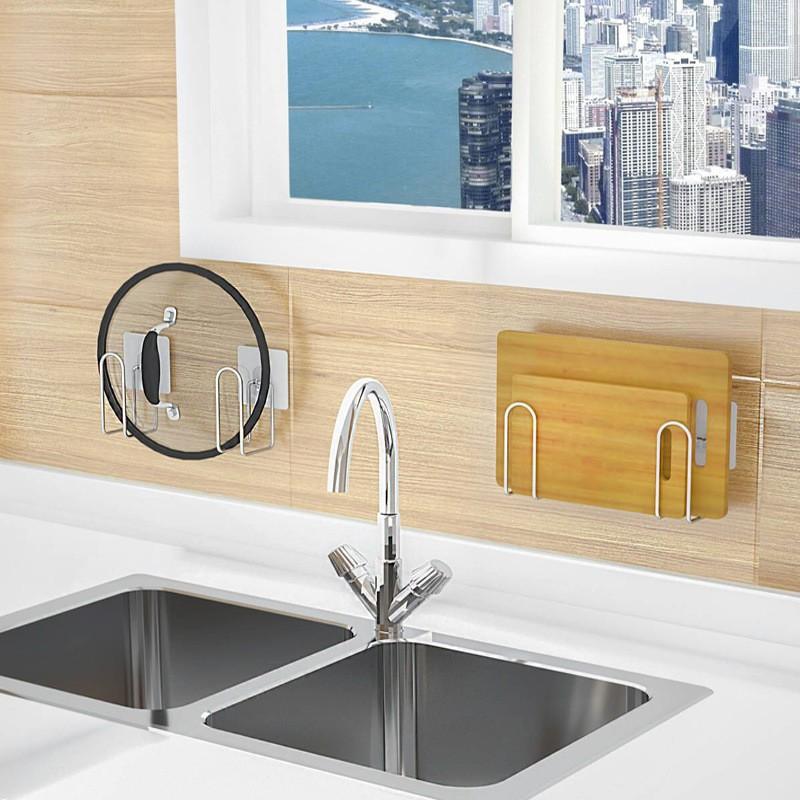 鍋蓋スタンド まな板スタンド 壁掛け 粘着 キッチン 収納 コンパクト 整理 スタンド キッチンラック 台所用品 キッチン用品 Zak おとりよせ Com 通販 Yahoo ショッピング