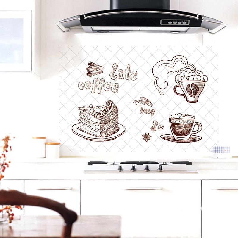 ウォールステッカー 油はね防止 壁紙シール シール式 ステッカー シール Pvc 手書き風 レトロ セピア調 セピア色 カフェ風 貼って剥がせる 壁装 Zak おとりよせ Com 通販 Yahoo ショッピング