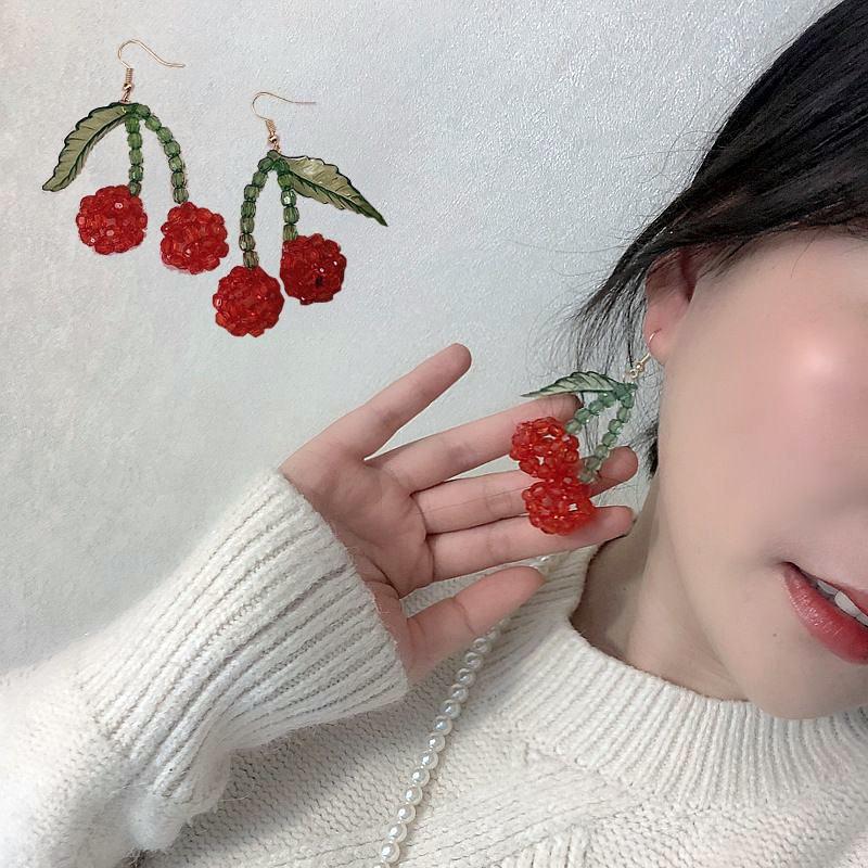 チェリーピアス ビーズピアス フックピアス さくらんぼ サクランボ チェリー 可愛い キュート 女子力アップ フルーツ 夏 アクセサリー レディース Zak おとりよせ Com 通販 Yahoo ショッピング