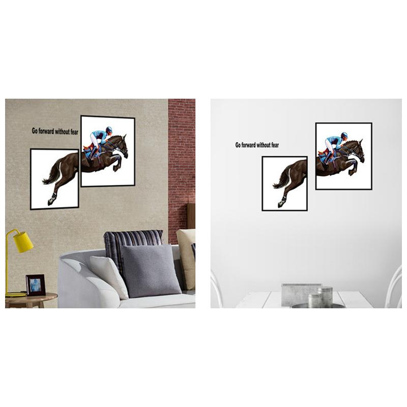 ウォールステッカー ウォールシール 馬 ウマ 競馬 競走馬 ジョッキー ポスター風 壁シール 壁紙シール 壁面装飾 壁装飾 室内装飾 インテリア Di Zak おとりよせ Com 通販 Yahoo ショッピング