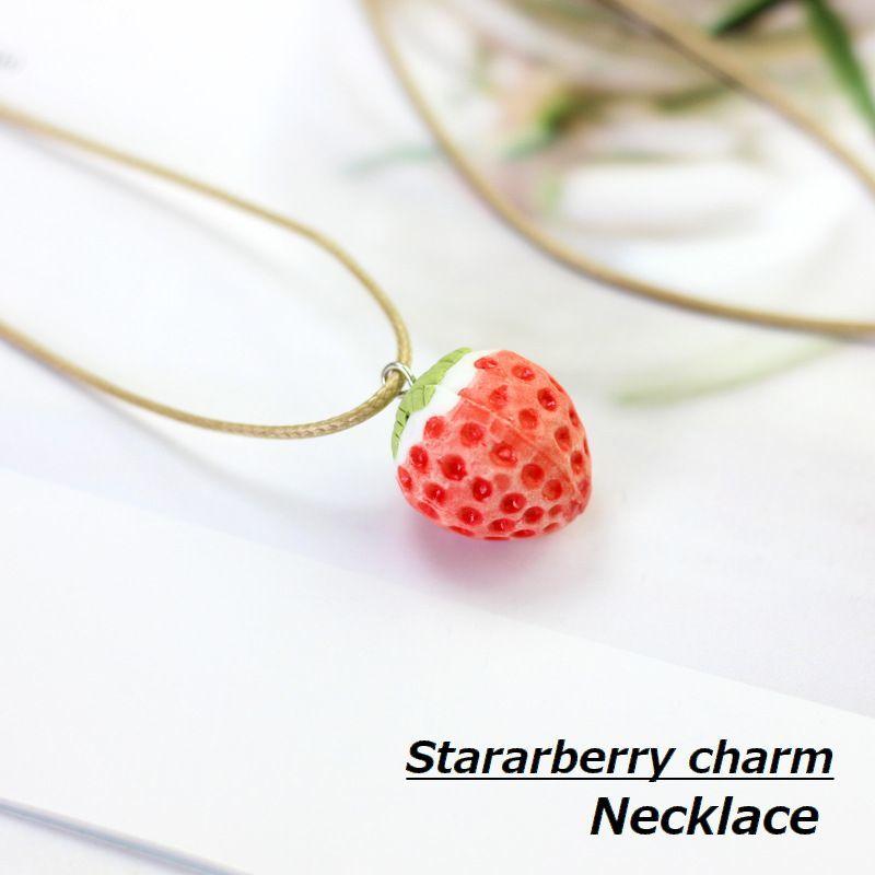 ネックレス アクセサリー キッズ 子供用 レディース 婦人用 ファッション小物 イチゴ 苺 陶製 おしゃれ かわいい プレゼント ギフト 誕生日 記念 Zak おとりよせ Com 通販 Yahoo ショッピング
