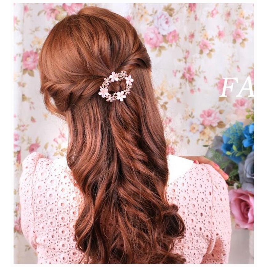 バレッタ 髪飾り ヘアアクセサリー まとめ髪 ヘアアレンジ ロングヘア ミドルヘア フラワー 可愛い おしゃれ 綺麗 お出かけ デート オフィス 女性 Zak おとりよせ Com 通販 Yahoo ショッピング
