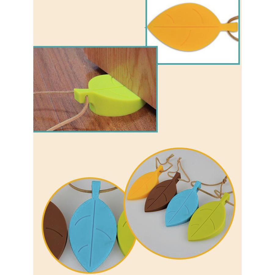 ドアストッパー ドアストップ ドア止め 葉っぱ型 葉 リーフ 紐付き シリコン製 柔らかい 安全 おしゃれ かわいい シンプル 無地 カラフル 室内 Zak おとりよせ Com 通販 Yahoo ショッピング