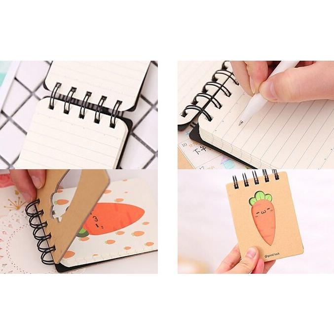 メモ帳 メモ用紙 にんじん ニンジン 人参 メモ 文房具 ステーショナリー 顔文字風 可愛い リングタイプ リングメモ 雑貨 顔文字風デザイン Zak おとりよせ Com 通販 Yahoo ショッピング