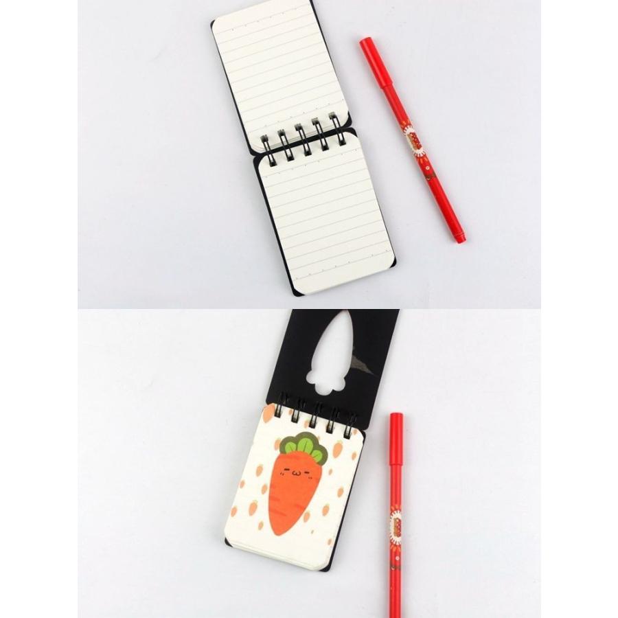 メモ帳 メモ用紙 にんじん ニンジン 人参 メモ 文房具 ステーショナリー 顔文字風 可愛い リングタイプ リングメモ 雑貨 顔文字風デザイン Zak おとりよせ Com 通販 Yahoo ショッピング