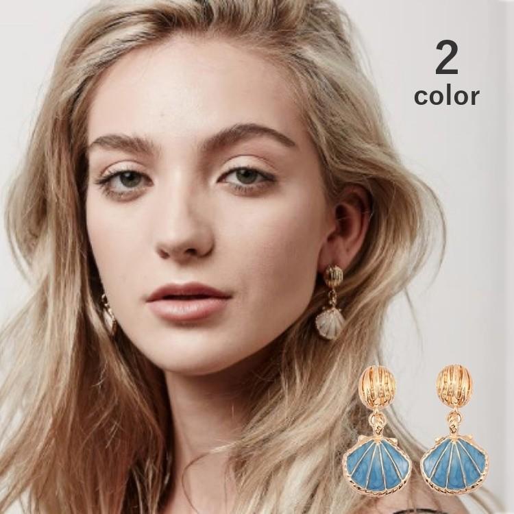 ピアス レディース 貝殻 シェル アクセサリー スタッドピアス 小物 おしゃれ かわいい 夏 ビーチ ギフト プレゼント Zak おとりよせ Com 通販 Yahoo ショッピング