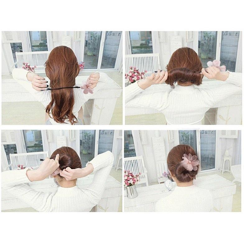 ヘアアクセサリー ヘアアレンジ お団子 まとめ髪 花 フラワー ヘアコサージュ レディース かわいい おしゃれ フェイクパール レース オーガンジー Zak 296 おとりよせ Com 通販 Yahoo ショッピング