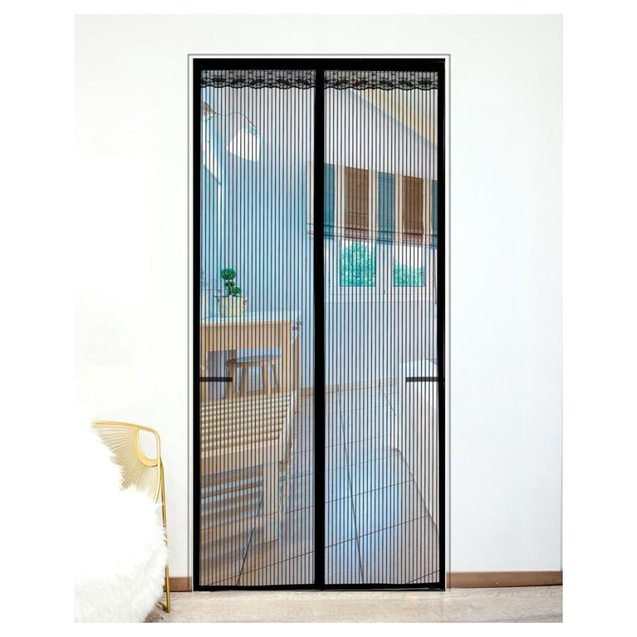 網戸カーテン 玄関網戸 玄関カーテン 蚊帳カーテン アミ戸 リビング マグネット式 磁石 ブラック ブラウン レース 虫除け 虫対策 後付け 簡単取付 Zak おとりよせ Com 通販 Yahoo ショッピング