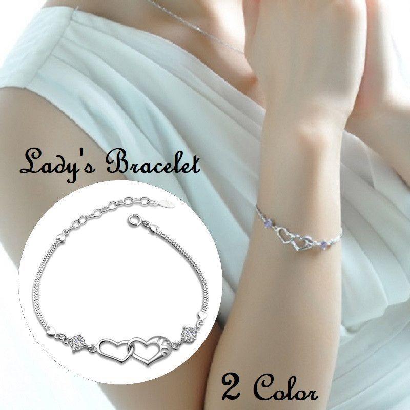 ブレスレット ハート ラインストーン チェーンブレスレット シルバーカラー レディース アクセサリー ジュエリー おしゃれ 可愛い クリア パープル Zak おとりよせ Com 通販 Yahoo ショッピング