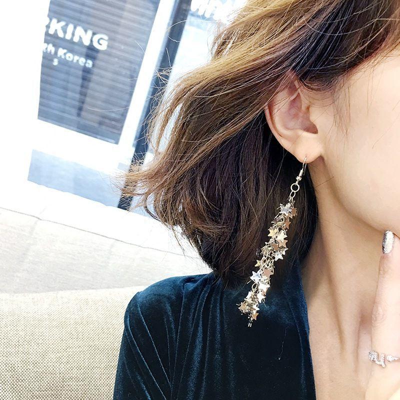 ピアス 星 スター タッセル ロングピアス チェーンピアス フックピアス アクセサリー ジュエリー レディース 揺れる ゴージャス 派手 パーティ お Zak おとりよせ Com 通販 Yahoo ショッピング