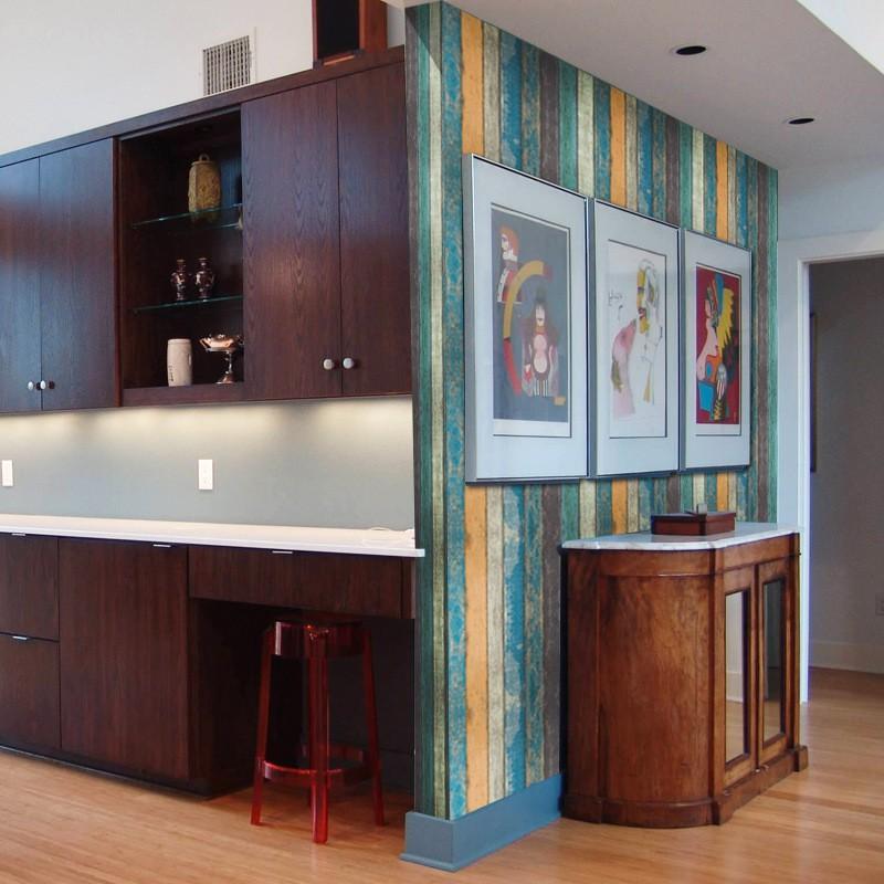 壁紙シール 壁紙 おしゃれ壁紙 木目調 木目柄 西海岸風 カラフル ミックスカラー ウッド プチdiy プチリフォーム ウォールステッカー ウォールデ Zak おとりよせ Com 通販 Yahoo ショッピング