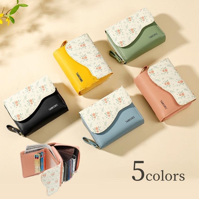 二つ折り財布 お財布 ウォレット レディース 女性 フェイクレザー 花柄 カード収納 小銭入れ 2つ折り かわいい おしゃれ プレゼント ギフト 贈り Zak おとりよせ Com 通販 Yahoo ショッピング