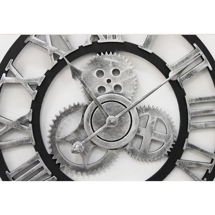 掛け時計 壁掛け時計 歯車時計 アナログ時計 丸 円型 サークル型 木 木製 大きめ ローマ数字 アラビア数字 レトロ アンティーク 3d 立体的 静 Zak 349 おとりよせ Com 通販 Yahoo ショッピング