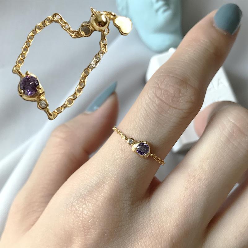 指輪 チェーンリング アクセサリー レディース 女性用 ラインストーン ゴールドカラー シルバー925 サイズ調整可能 おしゃれ ギフト 記念日 誕生 Zak おとりよせ Com 通販 Yahoo ショッピング