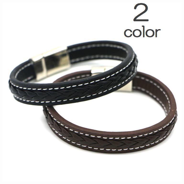 ブレスレット バングル メンズ アメリカン レザー レザー風 編組 パンク シンプル ブラック ブラウン アクセサリー メンズ ファッション ファッシ Zak おとりよせ Com 通販 Yahoo ショッピング